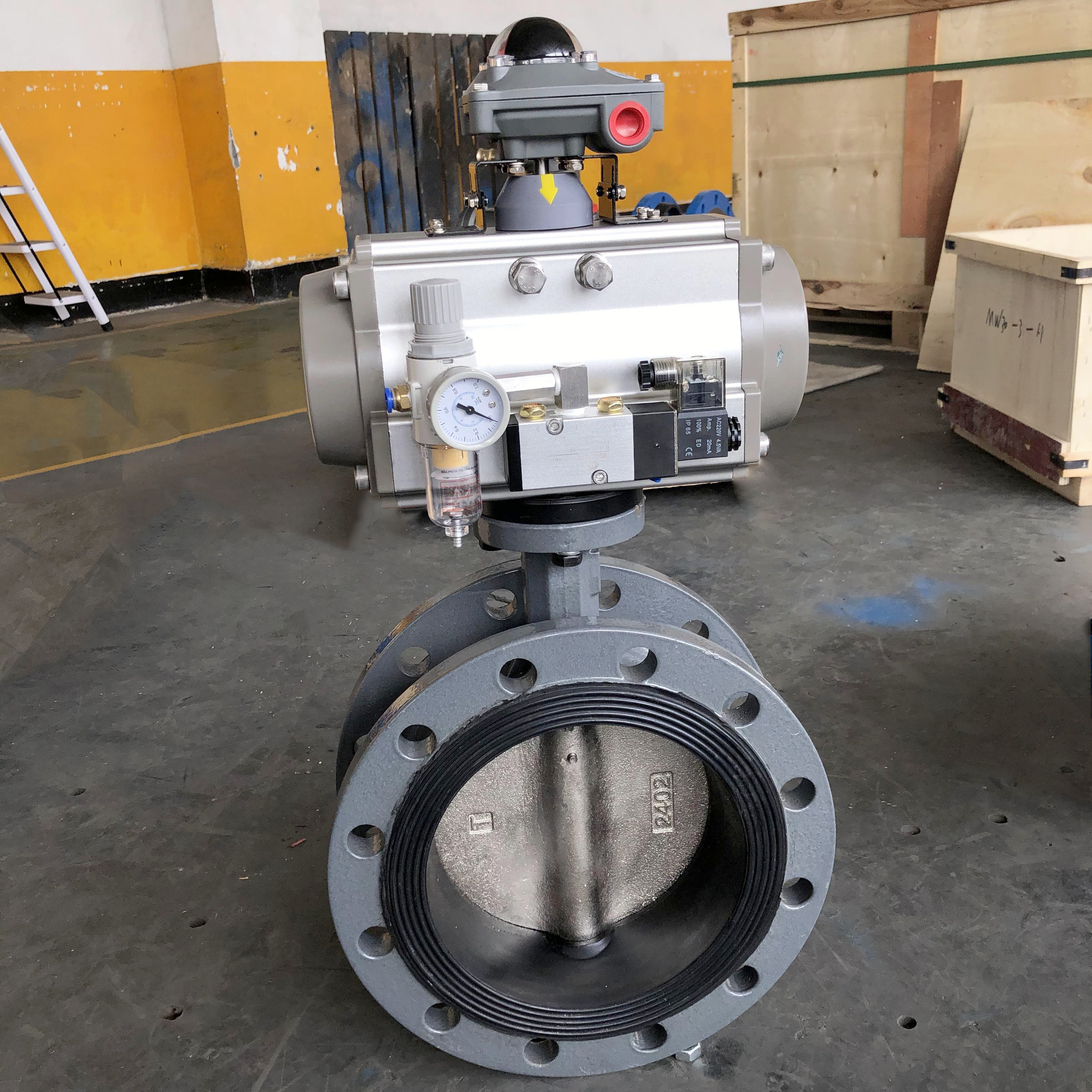 不銹鋼氣動(dòng)dn200快裝蝶閥、粉體氣動(dòng)蝶閥